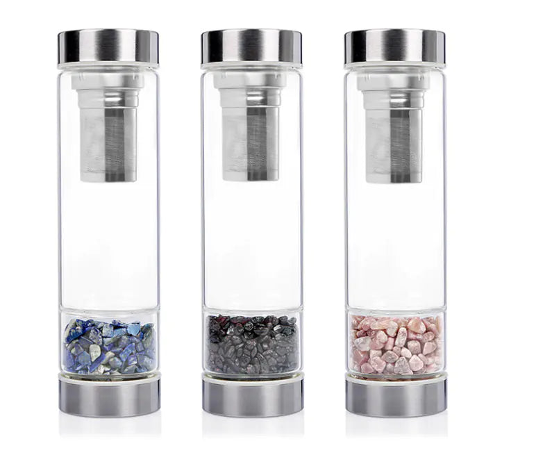 High Borosilicate Glass Water Bottle with Filter